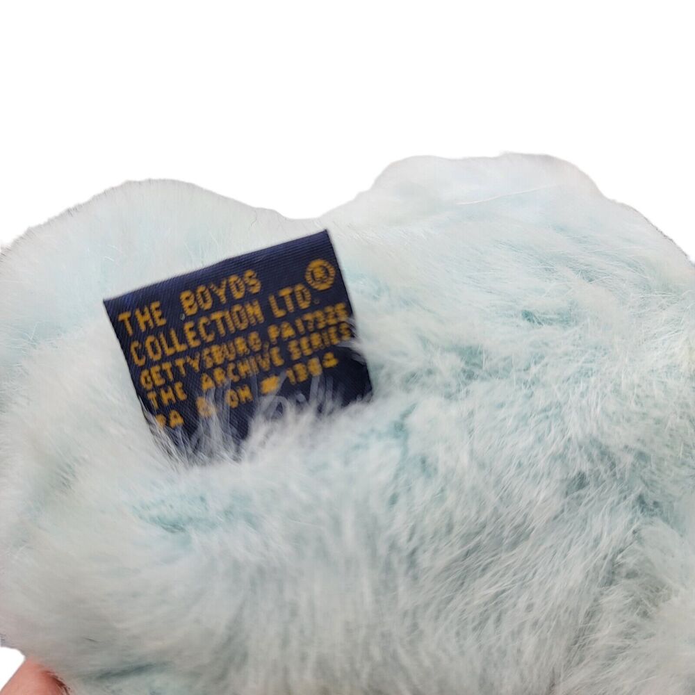 Boyds Bears Plush "Gwinton" Bear 8" Blue w/ Buttons The Archived Collection - Picture 8 of 9